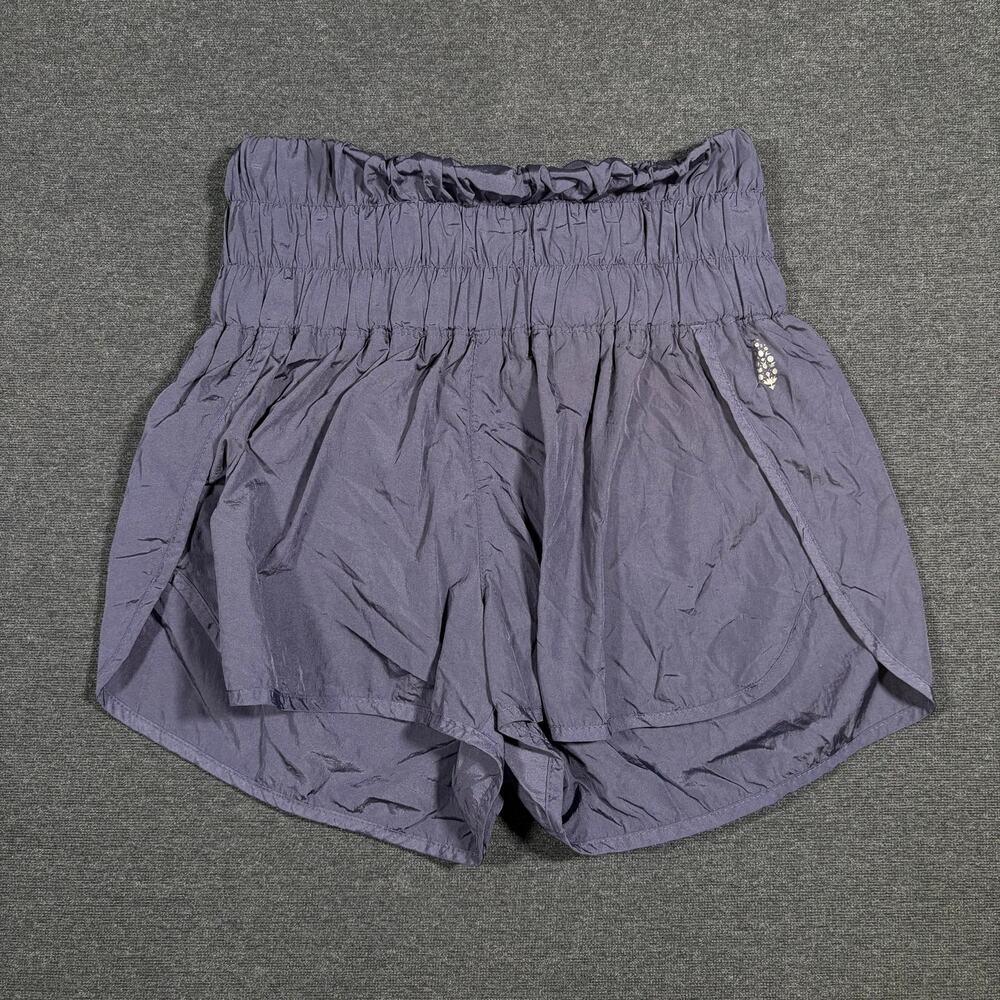 FP movement High waisted sz S smocked waist scrunch running shorts the way home